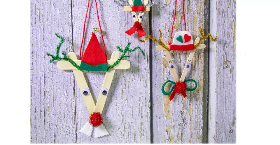 Moose Family as Christmas decoration