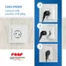 Stopcontactbeschermers, 5 stuks, wit