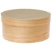 7 ronde houten doosjes 7,5 cm tot 16,5 cm diameter