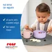 Siliconen bestekset 4-delig, paars