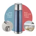 Colour stainless steel vacuum bottle, 500 ml, anthracite