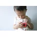Dino chew pendant red and black (medium)