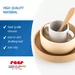 Silicone cutlery set 4-piece, beige