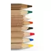 Crayons de couleur en bois cidre non vernis 8 Couleurs, 11mm x 175mm, mine 6mm