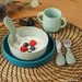 Silicone stainless steel cutlery, 3-piece
