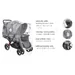 RainCover Duo rain cover for sibling Carriages
