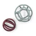 Set van 2 sensorische ballen salie en stoffig roze