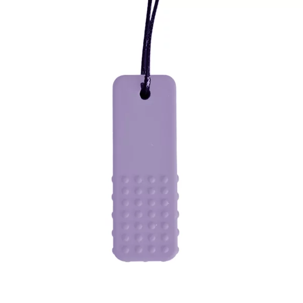 Pendentif à mâcher bloc violet