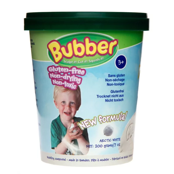 Bubber emmer van 200 g wit