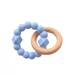 Bijtring ster soft blauw