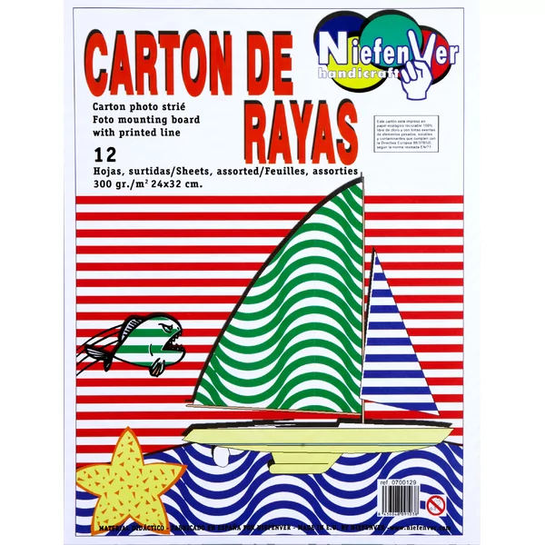 Cardboard sheets 300 g/m² Waves