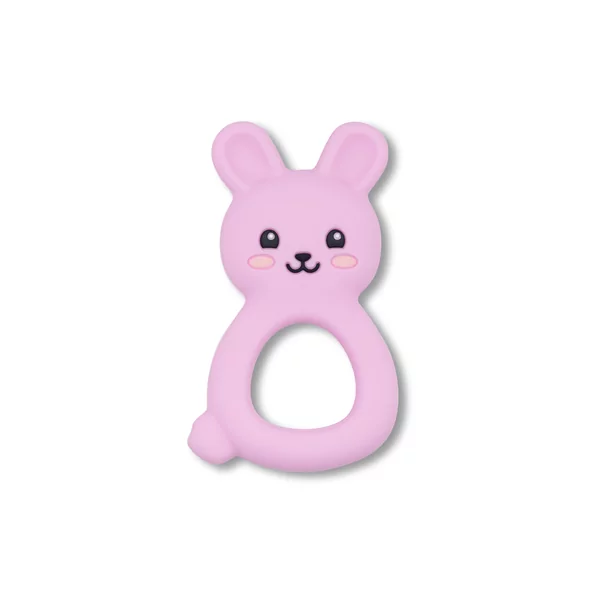 Bunny teethers (jellies range) pink