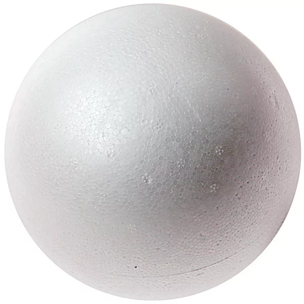 Zak met 5 polystyreen bollen 10 cm