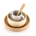 Silicone cutlery set 4-piece, beige