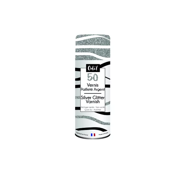 Vernis paillette argent 125 ml en spray