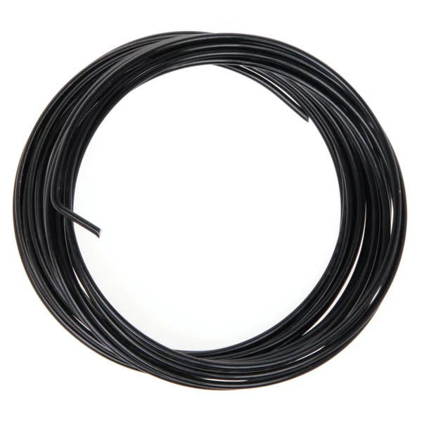Fil aluminium souple 5 m x 2 mm noir