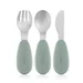 Silicone stainless steel cutlery, 3-piece