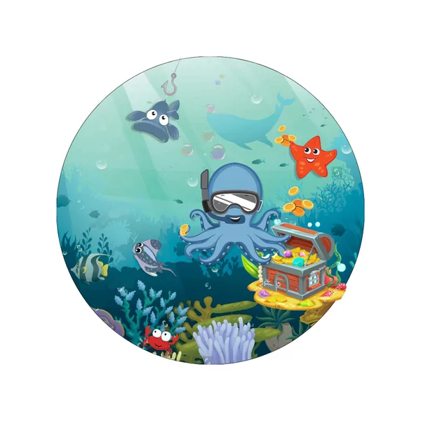 Base plateau de jeu sous la mer