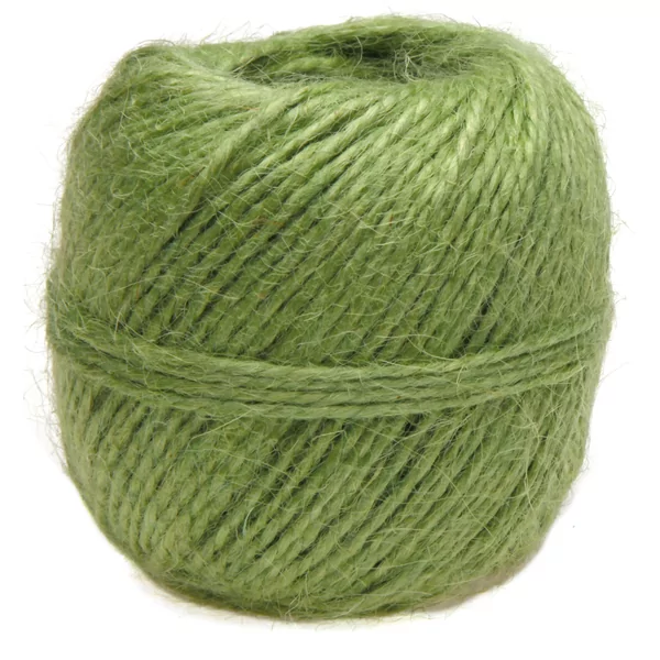 Ficelle jute 100 g vert clair, environ 60 à 65 m, 1,5 à 2 mm