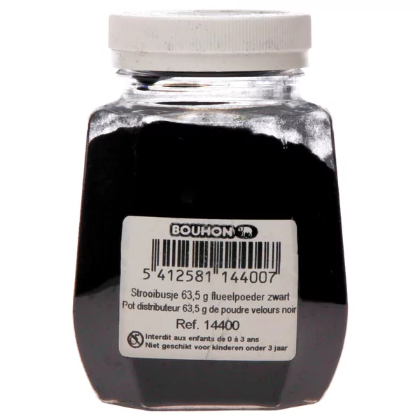 Pot distributeur 63,5 de poudre velours noir