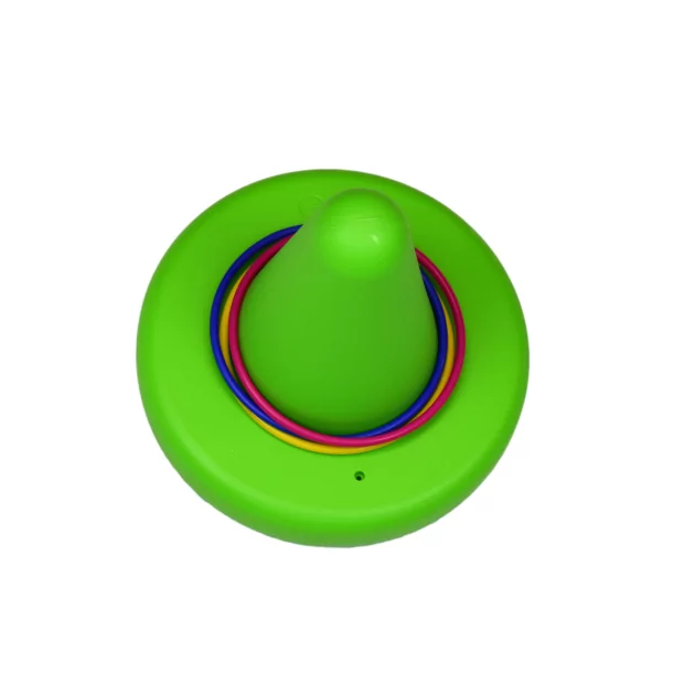2in1 balance stool and hoopla game, green | Creamats