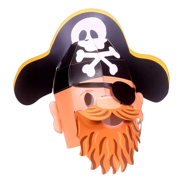 Maskers knutselen - Piraat 3D