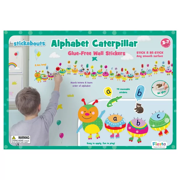Stickers Muraux Alphabet Caterpillar