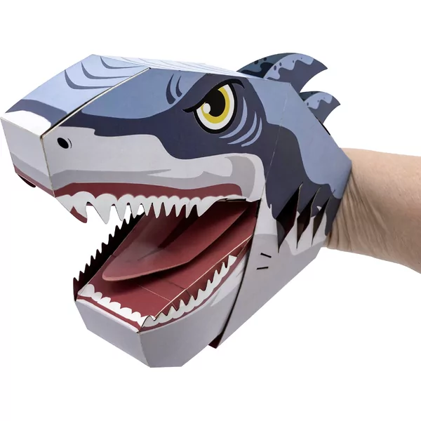 Créer marionnette  à main en carton - Requin