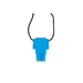 Robot chew pendant blue hawaiian