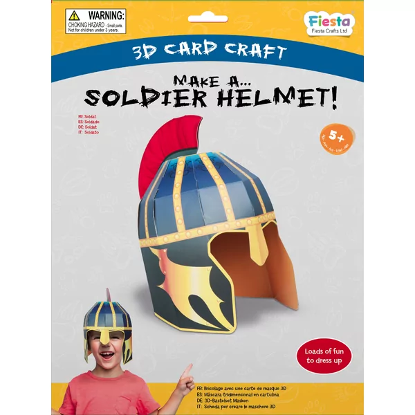 Soldier Helmet 3D Card Craft