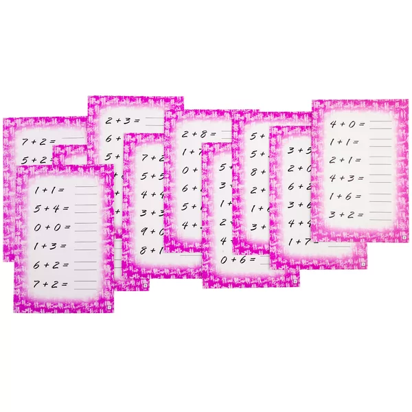 10 x 3 Cartes éffaçables, additioner (0 à10), 13,5 x 20cm
