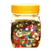 Pot de 130 g de confettis rond 6 mm mix de couleurs