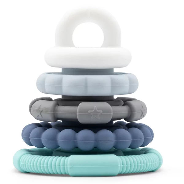 Regenboog stapelaar bijtspeelgoed oceaan