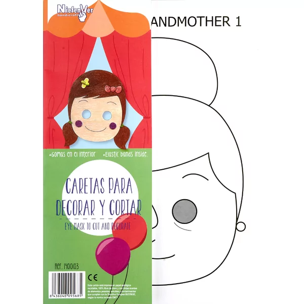 Maskers om te versieren en te knippen Familie