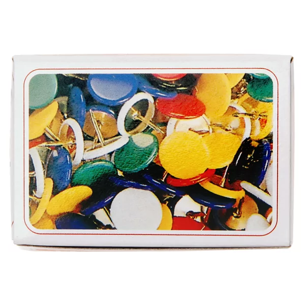 Drawing pins plastic capped 100 pcs